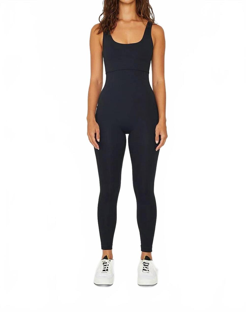 NEW CREAM YOGA women's heather jumpsuit in black